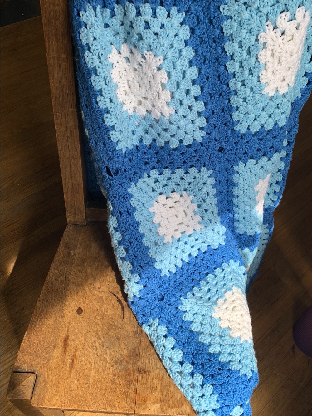 Pretty Boho Granny Square Crochet Blanket